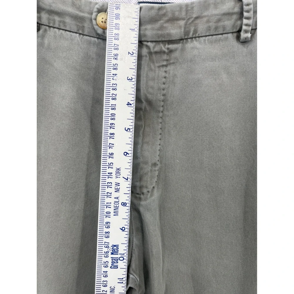 Peter Millar Mens 35 Pima Cotton‎ Flat Front Raleigh Washed Twill Chino Pants